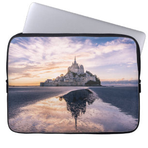 Monuments   Mont Saint-Michel, Normandy France Laptop Sleeve