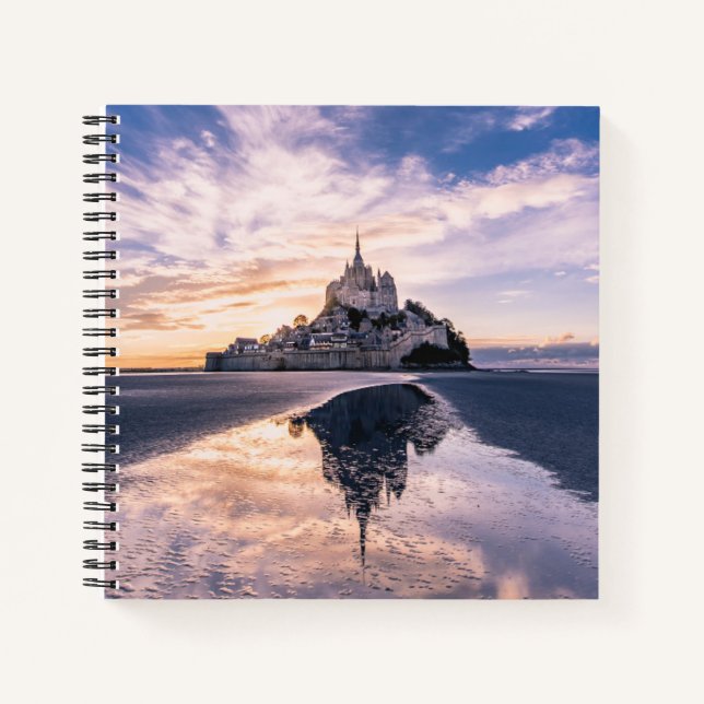 Monuments | Mont Saint-Michel, Normandy France Notebook (Front)