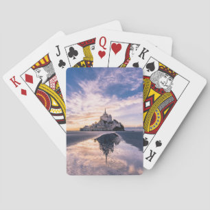 Monuments Mont Saint-Michel, Normandy France Playing Cards