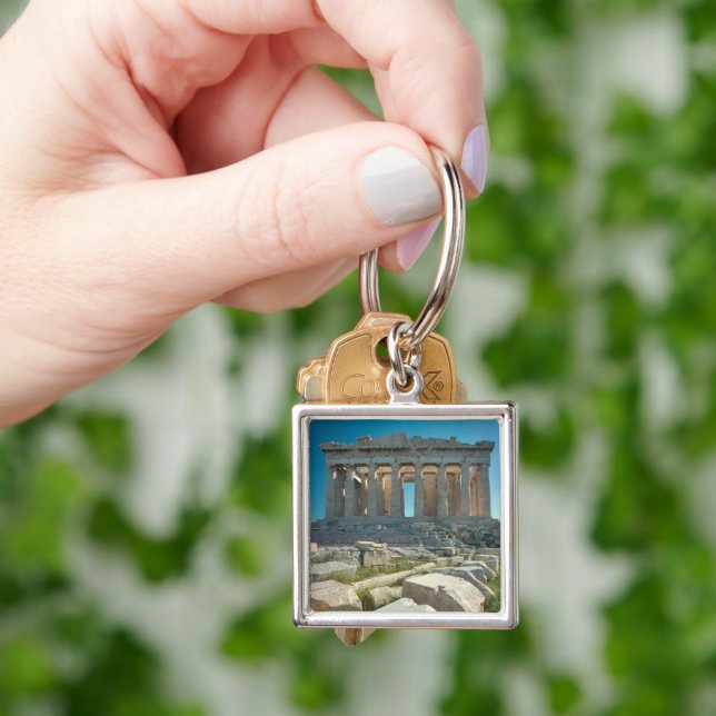 Monuments | Parthenon Athens, Greece Key Ring (Hand)