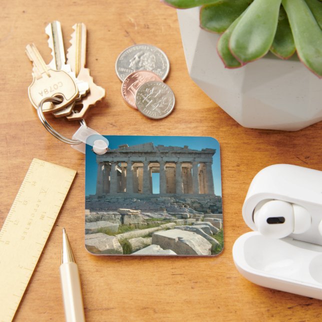 Monuments | Parthenon Athens, Greece Key Ring (Desk)