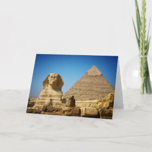 Monuments   Sphinx & Pyramid of Egypt Card