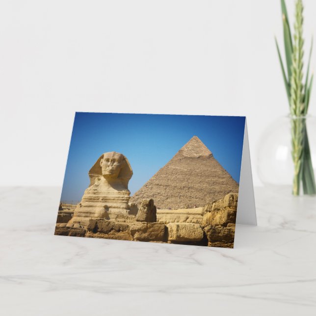 Monuments | Sphinx & Pyramid of Egypt Card (Front)