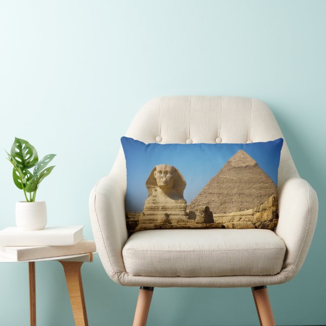 Monuments | Sphinx & Pyramid of Egypt Lumbar Cushion (Chair)