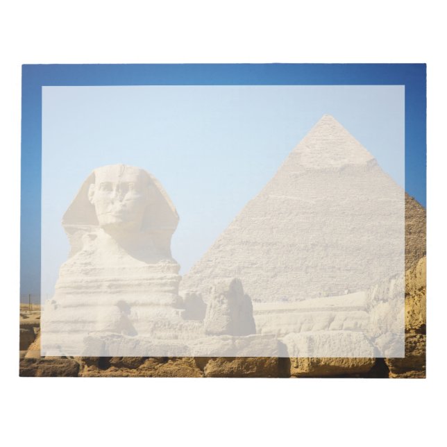 Monuments | Sphinx & Pyramid of Egypt Notepad (Front)