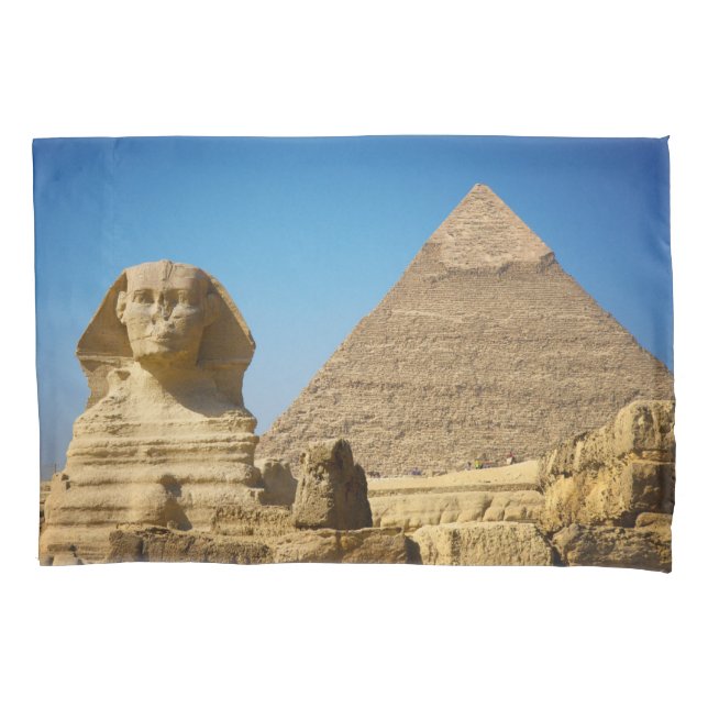 Monuments | Sphinx & Pyramid of Egypt Pillowcase (Front)