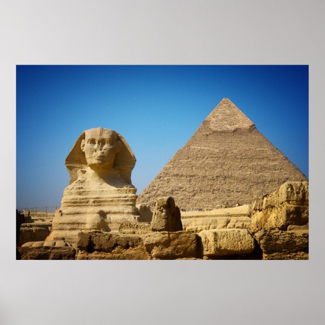 Monuments | Sphinx & Pyramid of Egypt Poster (Front)
