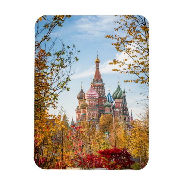Monuments | St. Basil's Cathedral Moscow Magnet (Vertical)
