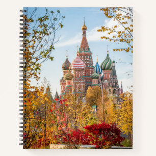 Monuments St. Basil's Cathedral Moscow Notebook