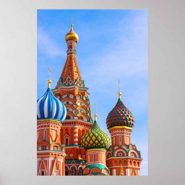 Monuments | St. Basil's Cathedral, Moscow Poster (Front)