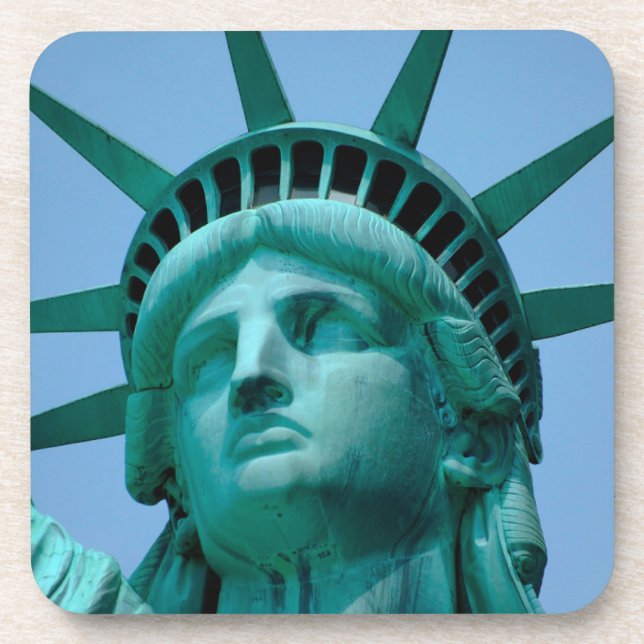 Monuments | Statue of Liberty Face Coaster (Front)