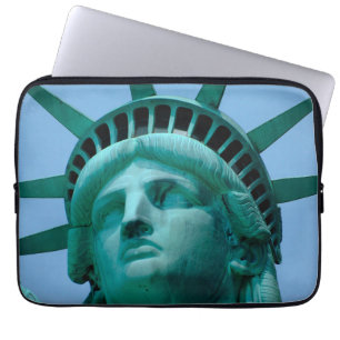 Monuments Statue of Liberty Face Laptop Sleeve