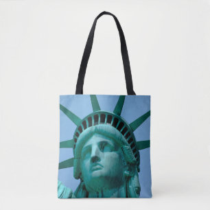 Monuments   Statue of Liberty Face Tote Bag