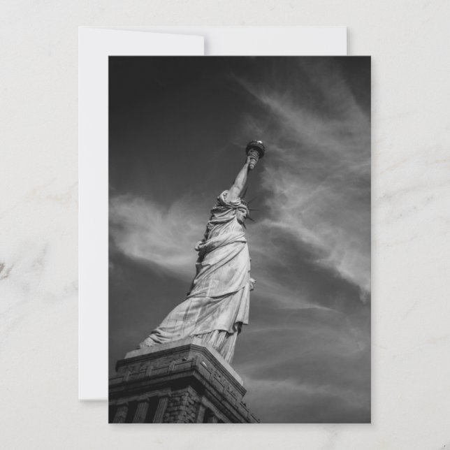 Monuments | Statue of Liberty Manhattan NYC Thank You Card (Front)