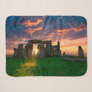 Monuments Stonhenge, England Sherpa Blanket