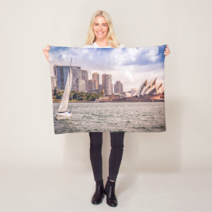 Monuments   Sydney Opera House Fleece Blanket
