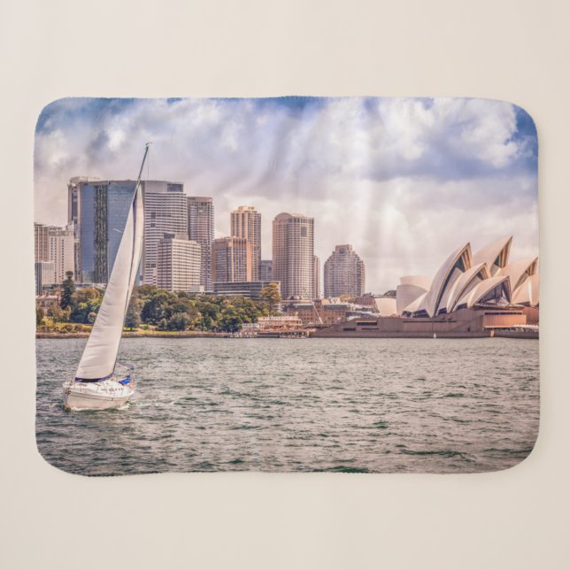 Monuments | Sydney Opera House Sherpa Blanket (Front (Horizontal))