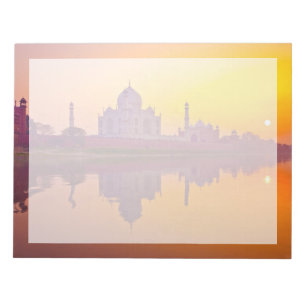 Monuments Taj Mahal at Sunset Notepad