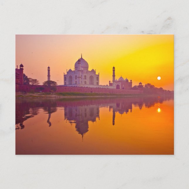 Monuments | Taj Mahal at Sunset Postcard (Front)