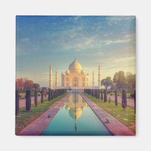 Monuments Taj Mahal Colours Magnet