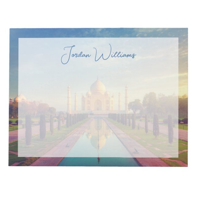 Monuments | Taj Mahal Colours Notepad (Front)
