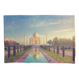 Monuments Taj Mahal Colours Pillowcase