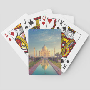 Monuments Taj Mahal Colours Playing Cards