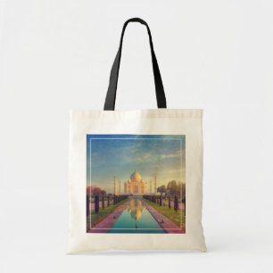 Monuments Taj Mahal Colours Tote Bag