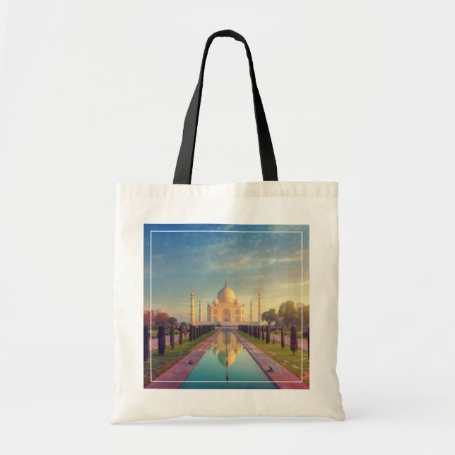 Monuments | Taj Mahal Colours Tote Bag (Front)