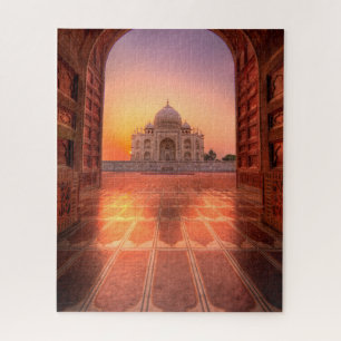 Monuments   Taj Mahal, India at Sunset Jigsaw Puzzle