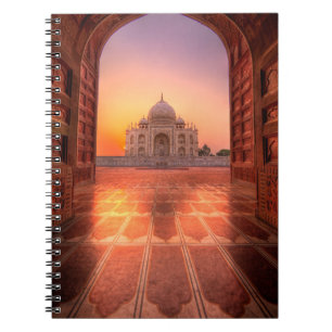 Monuments   Taj Mahal, India at Sunset Notebook