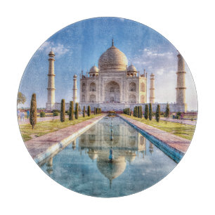 Monuments Taj Mahal Sunrise Cutting Board