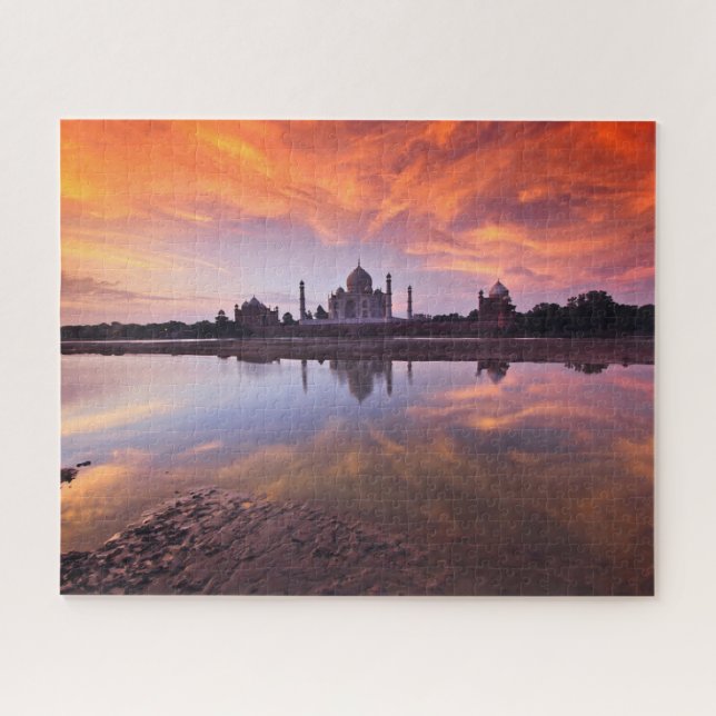 Monuments | Taj Mahal Sunset Jigsaw Puzzle (Horizontal)