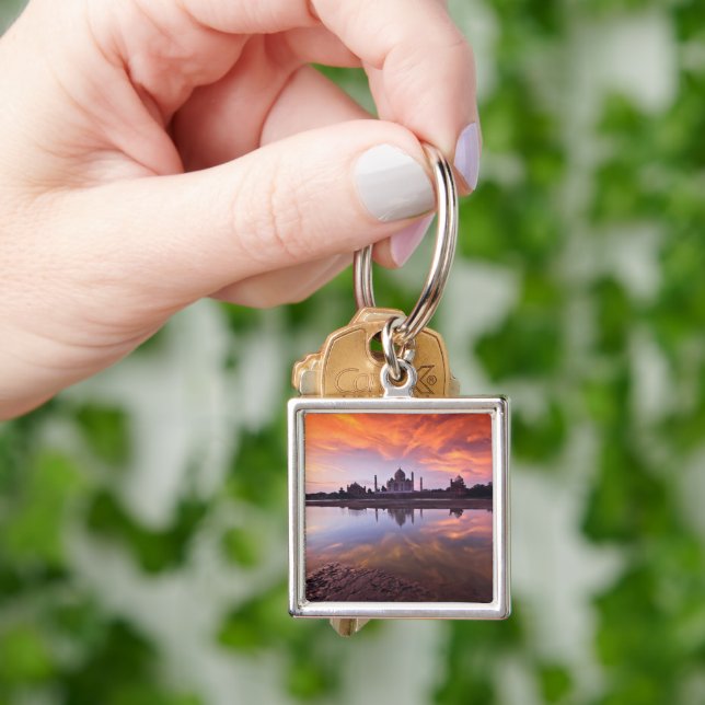 Monuments | Taj Mahal Sunset Key Ring (Hand)