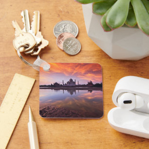 Monuments Taj Mahal Sunset Key Ring