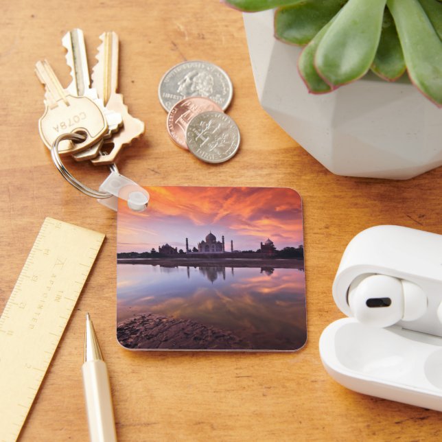 Monuments | Taj Mahal Sunset Key Ring (Desk)