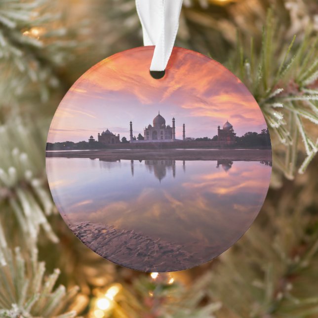 Monuments | Taj Mahal Sunset Ornament (Tree)