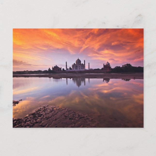 Monuments | Taj Mahal Sunset Postcard (Front)