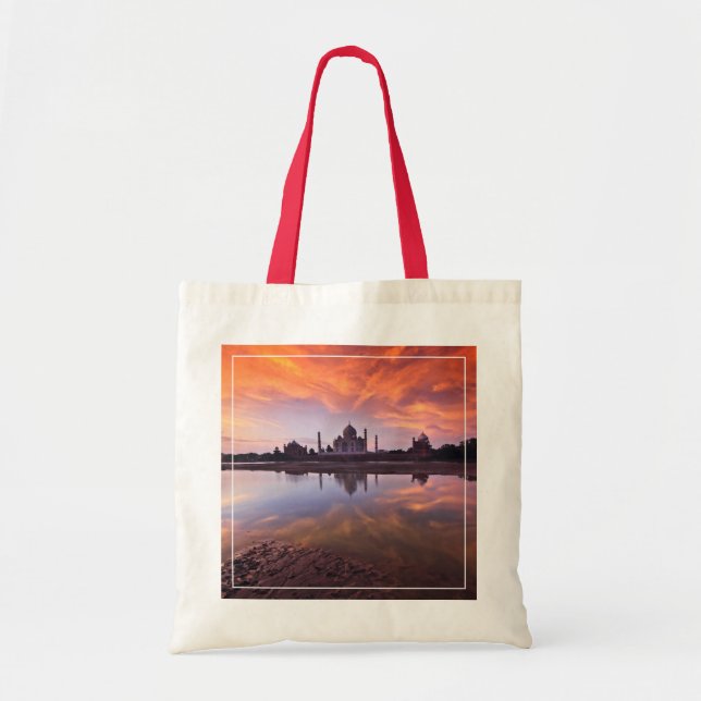 Monuments | Taj Mahal Sunset Tote Bag (Front)