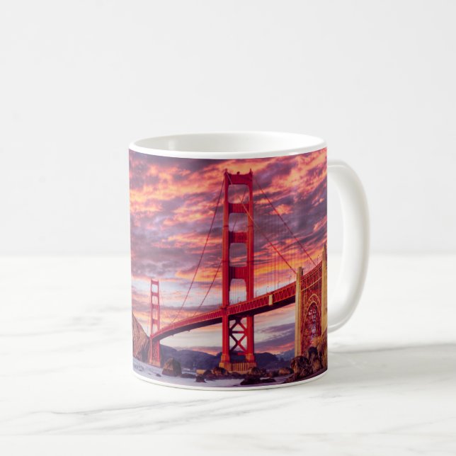 Monuments | The Golden Gate San Francisco, CA Coffee Mug (Front Right)
