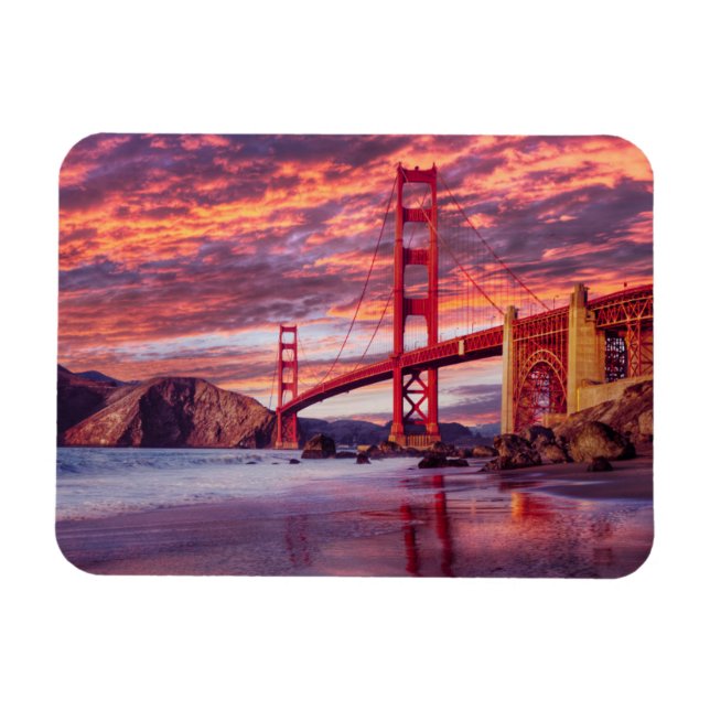 Monuments | The Golden Gate San Francisco, CA Magnet (Horizontal)