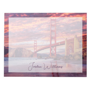 Monuments The Golden Gate San Francisco, CA Notepad