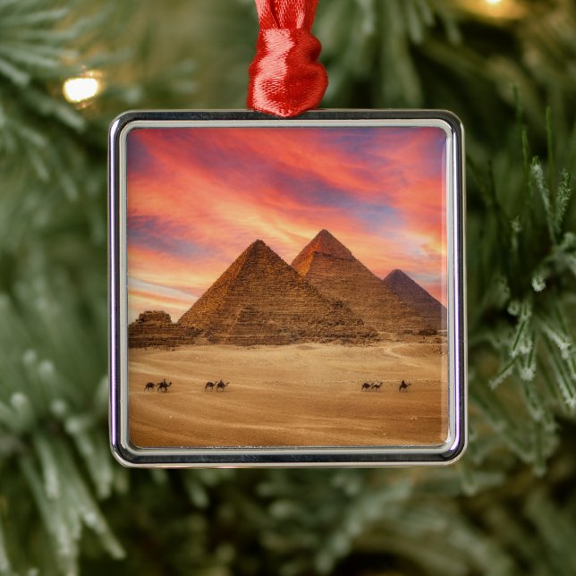 Monuments | The Great Pyramids Metal Ornament (Tree)