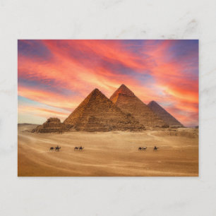 Monuments   The Great Pyramids Postcard