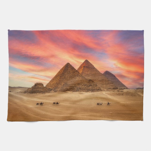 Monuments | The Great Pyramids Tea Towel (Horizontal)
