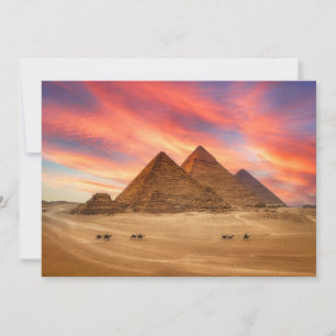 Monuments The Great Pyramids Thank You Card
