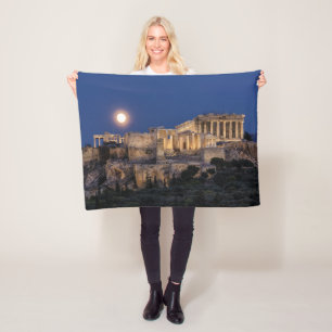 Monuments The Parthenon Athens, Greece Fleece Blanket