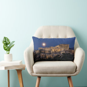 Monuments The Parthenon Athens, Greece Lumbar Cushion