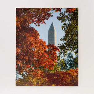 Monuments   Washington Monument in Autumn Jigsaw Puzzle