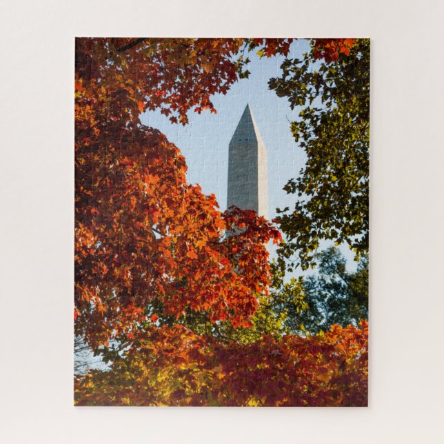 Monuments | Washington Monument in Autumn Jigsaw Puzzle (Vertical)